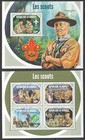 Hm0409 2018 Djibouti Scouting Boy Scouts Robert Baden-powell  2663-6 bl1254 Mnh
