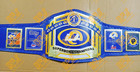 Los Angeles Rams Super Bowl Champion Title Belt 2mm Thick Brass Plates Blue
