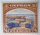 Travelstamps  1934 Cyprus Stamps Sc  125  Kgv 1 4 Pi Mint Og Never Hinged