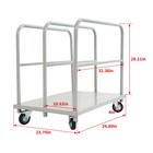 3000lbs Drywall Cart Plywood Panel Truck 35  X 24  X 28  Flat Dolly Cart W wheel
