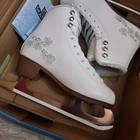 Bladerunner Diva Ice Skates Women s Size 7 Figure Skates White Rose Gold Blades 