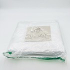 100  Cotton Percale Fitted Sheet Queen Size  White  1 Deep Pocket Fitted Sheet  