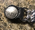 Harley Davidson Buffalo Nickel Coin Snap Jacket Vest Double Chains Lot Of 1