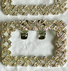 Lot Of 8 Pairs Vintage Rhinestone Shoe Clip Buckles