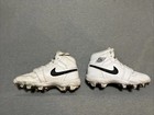 Nike Air Jordan 1 Mid Td Cleats White Black Kids Us2 5y Uk2 Eu34 Hf6883-100