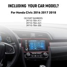 For 2016-18 Honda Civic Radio Oem Navigation Display Touch Screen 39710-tba-a11