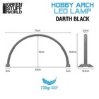 Hobby Arch Led Lamp - Darth Black - Hobby Lamp For Miniature Painting