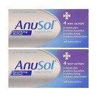 2xanusol Suppositories 12ct - 4 Way Action  Shrinks Piles  Relieves Itch   Pain
