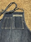 Vtg 50s-60s Selvedge Indigo Blue Denim Shop Machinist Union Made Apron