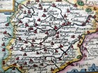 Rutlandshire C1627 By Van Den Keere  Miniature Speed Genuine Antique Map
