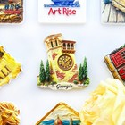 Georgia Town Clock Tower Fridge Magnet Refrigerator Home Resin Souvenir