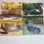 1975 Classic Car Calendar Pages Gibson Greeting Cards Mercedes Mg-tc Bently Ford