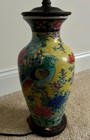 Rare Famille Rose Porcelain Vase Table Lamp  not Include The Shade   Bulb 
