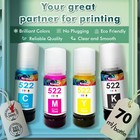 Lot 4-8 Pk Koala 522 Ink Compatible Genuine Epson 522 Ink  Et-4700 4800 2720 Etc