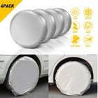 4pcs Waterproof Tire Covers Set Of 4 Wheel tyre Rv Trailer Camper Sun Protector
