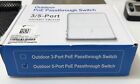 5 Port Gigabit Poe Passthrough Switch Outdoor Ethernet Extender Up To 100m 328ft