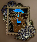Fantasy Pin Anastasia Kissing Dimitri Color Stamp Glow In The Dark Gitd
