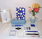 Draper James  book Lover  Floral Journal Set W additional Accessories 18pc Lot