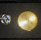 Lot Of 2 Vintage Stratton Gold Tone Make Up powder Comp  Mirror   Pill Box W err
