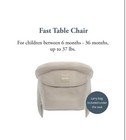Inglesina Fast Table Chair  Cream  Portable Baby High Chair