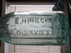  killer  1870 s lite Teal Blue blob Lip 10 Sided e  Hinecke Soda louisville  Ky 
