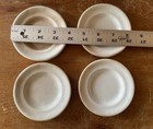 Ironstone Butter Pats Crazed   Stained Antique 3 75-inches Farmhouse Set Of 4