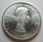 1964 Canada Silver Dollar Coin 80    1216m 