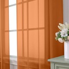 Sheer Curtains 84 Inches Long 2 Panels Set  40 w X 84 l  pack Of 2  Orange