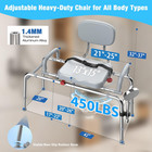 Sliding Shower Chair Tub Transfer Bench With 360  swivel Seat anti-slip Design wi