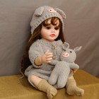 Realistic Reborn Baby Dolls Full Body Vinyl Silicone Girl 22in Doll Newborn Doll