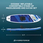 Bestway Hydro Force Inflatable 10 Foot Sup Stand Up Paddle Board Set  open Box 