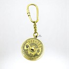Vintage Brass 50 Year Perpetual Calendar Keychain Nautical Maritime Gift
