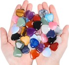 20pcs Natural Amethyst Healing Gem Stone Small Crystal Stone Heart