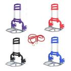 4 Colors Aluminium Luggage Cart Folding Dolly Push Truck W  Telescoping Handle