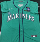 Ken Griffey Jr   24 Mariners Aqua Cool Base Sewn Stitched Jersey 