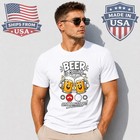 Beer Is Calling Me Graphic T-shirt Funny Party Drinking