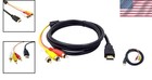 High-quality 3 Rca To Hdmi Cable  72    - Plug   Play For Gaming And Entertainment