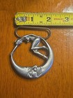 1986 Vintage Winking Moon Nude Woman Belt Buckle 