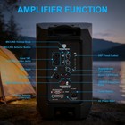 Proreck Sp8 8    1000w Peak Powered Dsp Dj Speaker With Bluetooth   Tws Set