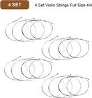 4 Set Violin Strings Full Size 4 4  Universal Steel Core Strings G-d-a-e With Ni
