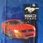 Ford Mustang 50 Years Shirt Blue Tee Red Gt Graphic Licensed Car Print Lrg  2014