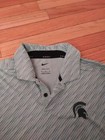 Michigan State Spartans Ncaa Nike Dri-fit Golf Team Match Used Shirt Men s M