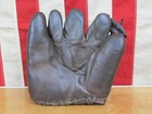 Vintage 1930s Antique Leather Baseball Glove Split Finger Mitt Billy Myers Model
