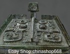 10 4  Old China Bronze Ware Dynasty Palace Dragon Beast Face Wine Vessel