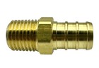  2 Pack  Brass 1 2 Pex To 1 4 Npt Male Connector Fitting  Lead-free Adapter Heav