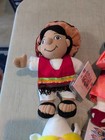 Disney Store Parks Its A Small World Mini Bean Bag Beanie Plush 6pc Lot Rare