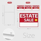 3pack Estate Sale Sign With H-stake  17 x13  Double Sided Real Estate Red-3