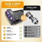 330lb Pro Folding Treadmill - 3hp Commercial Motor silent Run   Fitshow App Sync