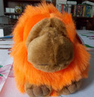 Vintage Puffkins Omar Swibco Bean Bag Plush Orange Gorilla With Tags  Free Ship 
