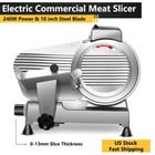Zomagas Meat Slicer Machine 10  240w Frozen Meat Cheese Deli Slicer Restaurant